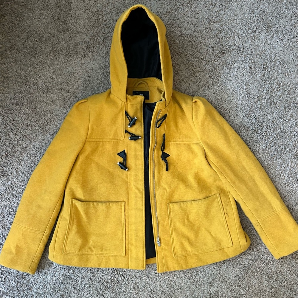 H&M Yellow Hooded Jacket